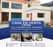 Vendo Casa en Villa María del Triunfo – Av. El Sol – Ideal para Familia o Inversión