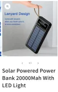 New Solar Power bank- 20000mAh