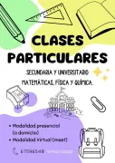 Clases Particulares de Apoyo y Nivelación Escolar
