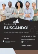 Oferta laboral – Trabajo Medio Tiempo (Con o Sin Experiencia)