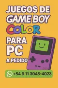 ¡Pedí tus juegos de Game Boy Color para PC y reviví la magia!
