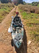 Caiaque da Hidro 2 Eco Caiman 100 com motor de popa 3h Pantaneiro Jet Turbo Cut