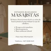Se busca masajista