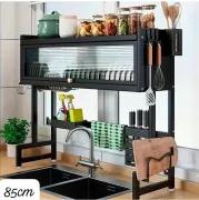 ESCURRIDOR DE PLATOS CON PUERTA PARA FREGADERO DE 2 BOCAS