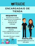 Encargado(a) de Punto de Venta