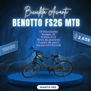 Bonita Bicicleta Benotto Rodada 26