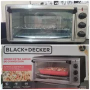 Horno de convección Black+Decker + 3 moldes para horno
