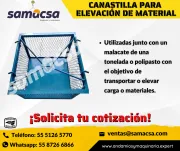 Canastilla para Materiales | Elevación Segura en Obra
