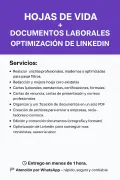 “Hojas de Vida + Documentos Laborales + Optimización de LinkedIn”