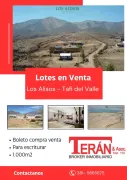 LOTES EN VENTA - TAFI DEL VALLE - LOS ALISOS