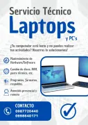 Servicio Técnico Laptops - Mantenimiento, actualización, cambio de partes