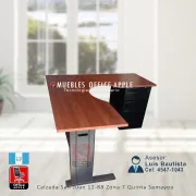 ESCRITORIOS TIPO GERENCIAL IBIZA DE TRES GAVETAS