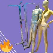 Maniquí hembra, maniquí Varón y exhibidor perchero