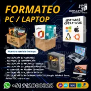 Formateo de PC y Laptop en Chincha alta