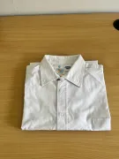 Men’s Classic Long Sleeve Button-Up Shirt – Smart Casual Collar