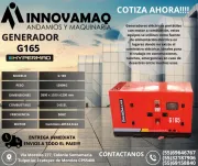Generador Eléctrico Diésel HYPERMAQ G165 para Uso Industrial Continuo