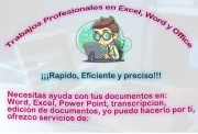 Se realizan trabajos en word, excel, power point, photoshop, edicion y transcripcion de documentos