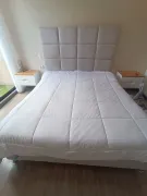 Base cama y cabecero de pared tamaño QUEEN