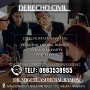 Abogado en la ciudad de Quito - Dr. Miguel Asdrúbal Ramos