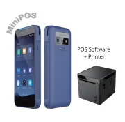 Hospitality Restaurant Mini Kit- With Card Machine Rental POS Software and POS Printer