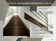 Escalera metálica lineal