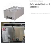 BAÑO MARÍA ELÉCTRICO – 3 DEPÓSITOS
