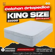 Colchón Ortopédico King Size en Monterrey  | ¡Máximo descanso!