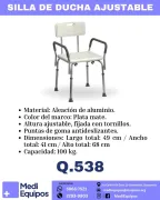 🚿 SILLA DE DUCHA AJUSTABLE