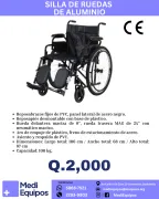 SILLA DE RUEDAS DE ALUMINIO