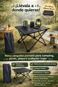 Mesa portátil para camping y picnic 🌿 ligera y práctica