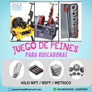 Disponible para Venta Juego de Peines para Roscadoras ASA II