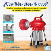 Disponible para Venta Destapadoras de Desagüe ASA II