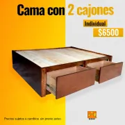 Cama Individual con 2 Cajones en Monterrey