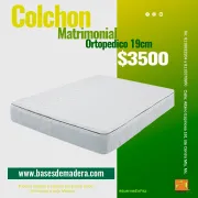 Colchón Ortopédico Matrimonial 19 cm en Santa Catarina