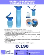 ¡SOLUCIÓN PRÁCTICA EN CUALQUIER LUGAR! URINAL PORTÁTIL RETRÁCTIL