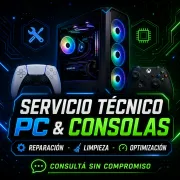 Reparación PC, laptops y consolas
