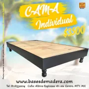 Base de cama individual en San Pedro I ¡Mejora tu Descanso!