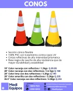 CONOS DE SEGURIDAD REFLECTIVOS