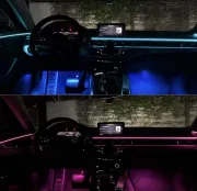 Luces led interior de auto RGB multicolor