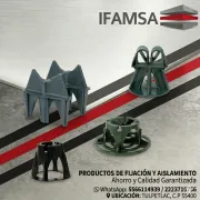 SILLETAS PLASTICAS DE CALIDAD PARA SOPORTE DE ACERO EN CIMBRA