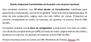 venta empresas 10 y 5 años constituidas ecuador exportadora y constructora todo al día