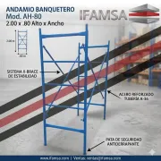 Andamio Banquetero Mod. AH-80 2.00 x .80