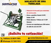 MALACATE DE 1 TONELADA A GASOLINA - SAMACSA