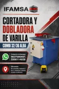 Cortadora y Dobladora de Varilla Combi 32/36 ALBA