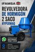 REVOLVEDORA DE HORMIGÓN 2 SACO HYPERMAQ