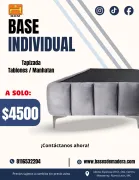 Base Individual Tapizada de Tablones en Monterrey