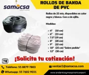 ROLLO DE BANDA PVC CON O SIN OJILLO N/B - SAMACSA