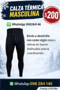 Calzas térmicas masculinas talle único