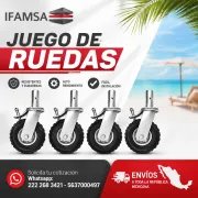 JUEGO DE RUEDAS PARA ANDAMIO
