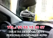 AMBIENTADORES PARA AUTO PUBLICITARIOS IMPRESOS CON TU MARCA A TODO COLOR